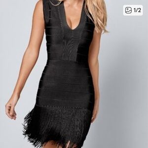 VENUS Bodycon Fringe Bandage Dress. Sexy!
